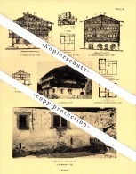 Photographien / Ansichten , 1935 , Ernen , Bezirk Goms , Prospekt , Architektur , Fotos !!! - Ernen