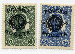 1918  Bosnie-Herzégovine Surchargé POLSKA, 108* Et 110*, Cote 17 €, - Unused Stamps