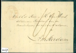 POSTHISTORIE * HANDGESCHREVEN BRIEF Uit 1857 Gelopen Van VLISSINGEN Naar AMSTERDAM (10.073) - ...-1852 Prephilately