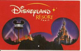 PASS--DISNEYLAND-PAPIER-MICKEY-Rouge-Sans Fleche Blanche-TBE - Passaporti  Disney