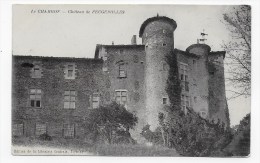 LE CHAMBON EN 1913  - LE CHATEAU DE FEUGEROLLES - CPA VOYAGEE - Le Chambon Feugerolles