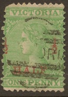 VICTORIA 1873 1/2d On 1d QV SG 174 U #QJ643 - Used Stamps