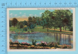 USA   Ohio ( View Of Lake , Ohio State Sanatorium, Mount Vernon ) Linen Postcard CPSM 2 Scans - Sonstige & Ohne Zuordnung