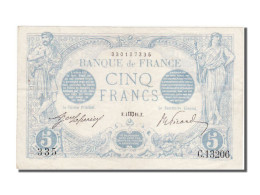 Billet, France, 5 Francs, 5 F 1912-1917 ''Bleu'', 1916, 1916-08-04, TTB+ - 5 F 1912-1917 ''Bleu''