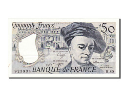 Billet, France, 50 Francs, 50 F 1976-1992 ''Quentin De La Tour'', 1990, SPL - 50 F 1976-1992 ''Quentin De La Tour''