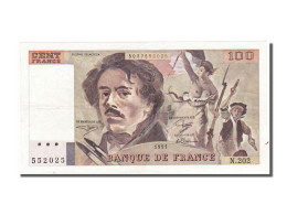 Billet, France, 100 Francs, 100 F 1978-1995 ''Delacroix'', 1991, SUP, KM:154e - 100 F 1978-1995 ''Delacroix''