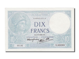 Billet, France, 10 Francs, 10 F 1916-1942 ''Minerve'', 1941, 1941-01-09, SPL - 10 F 1916-1942 ''Minerve''