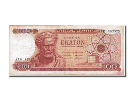 Billet, Grèce, 100 Drachmai, 1967, 1967-10-01, TTB - Grèce