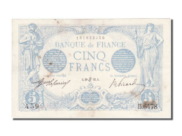 Billet, France, 5 Francs, 5 F 1912-1917 ''Bleu'', 1915, 1915-06-29, TTB - 5 F 1912-1917 ''Bleu''