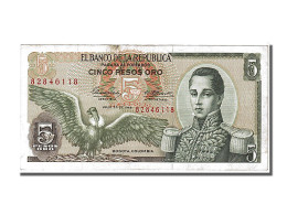 Billet, Colombie, 5 Pesos Oro, 1968, 1968-07-20, TTB - Kolumbien