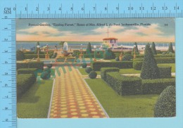 USA Florida ( Home Of Mrs Alfred L. Du Pont Jacksonville ) Linen Postcard CPSM 2 Scans - Jacksonville