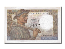 Billet, France, 10 Francs, 10 F 1941-1949 ''Mineur'', 1944, 1944-01-13, SPL+ - 10 F 1941-1949 ''Mineur''