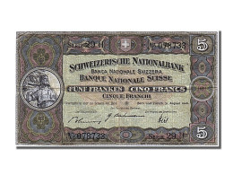 Billet, Suisse, 5 Franken, 1946, 1946-08-31, TTB - Svizzera