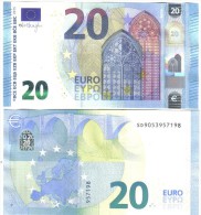 NEW 20 € Mario Draghi Italia Serie SD S004i3 Q.fds Cod.€.030 - 20 Euro