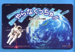 Japan Japon Telefonkarte Télécarte Phonecard  -  NTT Nr. 291 - 245 Astronaut Space - Astronomùia