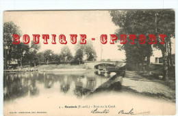 ACHAT DIRECT < 82 - MONTECH - PONT Sur Le CANAL - LAVEUSE BLANCHISSEUSE - CARTE PRECURSEUR 1900 < DOS SCANNE - Montech