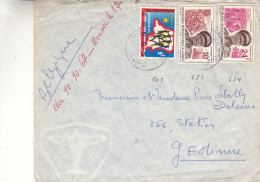 République Du Congo - Lettre De 1967 ° - Oblitération Kinshasa - Affranchissement Mixte - Mobutu - Reconsiliation - Afgestempeld