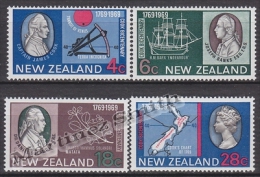 New Zealand - Nouvelle Zelande 1969 Yvert 493-96 Cook Bicentenary - MNH - Nuevos