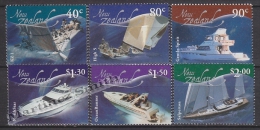 New Zealand - Nouvelle Zelande 2002 Yvert 1947-52 New Zealand's Boats - MNH - Unused Stamps