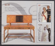 New Zealand - Nouvelle Zelande 2007 Yvert BF 225 - 60th Wedding Anniversary Of Queen Elizabeth II- Miniature Sheet - MNH - Nuovi