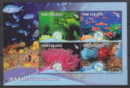 New Zealand - Nouvelle Zelande 2008 Yvert BF 227 - Coral Reefs Fauna - Miniature Sheet - MNH - Ungebraucht