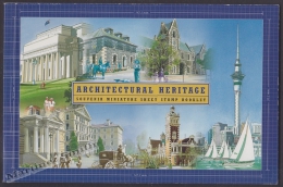 New Zealand - Nouvelle Zelande 2002 Yvert C1907 Architectural Heritage Souvenir Miniature Sheet Stamp Booklet - MNH - Neufs