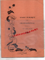 87 - CHATEAUPONSAC - CAHIER ECOLE PUBLIQUE DIRIGEE PAR MME DELAGE-1935- LUCIE ARDELLIER- H. ADAM POITIERS - Altri & Non Classificati