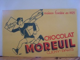 BUVARD. CHOCOLAT MOREUIL.  CLICHY.  HAUTS DE SEINE.   8535"b.per". - Chocolat