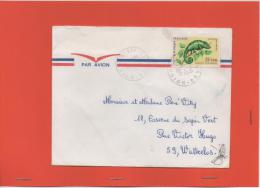 LETTRE POUR LA FRANCE OBLITERATION CILAOS  1971 - Storia Postale