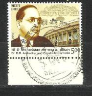 INDIA, 2015, FIRST DAY CANCELLED,  B R Ambedkar, Constitution Of India, - Usati