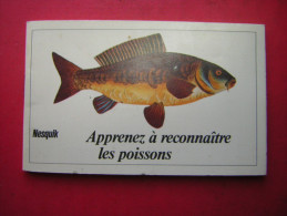 PUB / PUBLICITE  CHOCOLAT NESQUIK  PETIT LIVRET APPRENEZ A RECONNAITRE LES POISSONS  32 PAGES - Chocolate