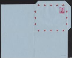 HONG KONG -  1963 QE II 50c  Aerogramme/Air Letter. No 11. ERROR!!!  Blue Missing. Superb Item. Folded - Enteros Postales