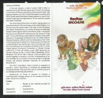 INDIA, 2015, BROCHURE WITH INFORMATION,  3rd India Africa Forum Summit,, Fauna, Animals, Rhinoceros - Brieven En Documenten