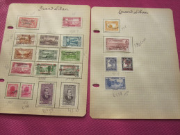 GRAND LIBAN FRANCAIS 20 TIMBRES COLONIES FRANCAISES MERSON & Autres/Aériens/Surcharge Neuf Sur Charnières(*)& Oblitérés - Usados