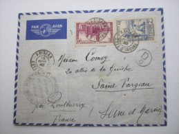 1940, Lettre Censuree   A France ,  2 Scans - Briefe U. Dokumente