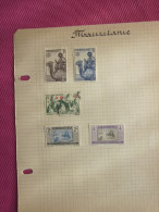 MAURETANIE FRANCAISE 5 TIMBRES COLONIES FRANCAISES   Neuf Sur Charnières (*) & Oblitérés MN - Ungebraucht