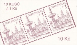 Czech Rep. / Stamps Booklet (1993) 0012 ZS 1 City Ceske Budejovice (fountain, Town Hall; Coat Of Arms) (J3697) - Unused Stamps