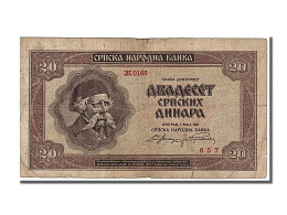 Billet, Serbie, 20 Dinara, 1941, 1941-05-01, KM:25, TTB - Serbie