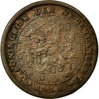 Monnaie, Pays-Bas, Wilhelmina I, 1/2 Cent, 1914, SUP, Bronze, KM:138 - 0.5 Centavos