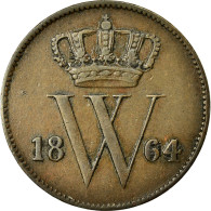 Monnaie, Pays-Bas, William III, Cent, 1864, TTB+, Cuivre, KM:100 - 1849-1890: Willem III.