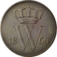 Monnaie, Pays-Bas, William III, Cent, 1860, TTB, Cuivre, KM:100 - 1849-1890: Willem III.