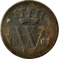 Monnaie, Pays-Bas, William III, Cent, 1861, TB, Cuivre, KM:100 - 1849-1890: Willem III.