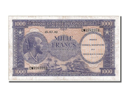 Billet, Congo Democratic Republic, 1000 Francs, 1962, 1962-02-15, TTB+ - République Démocratique Du Congo & Zaïre