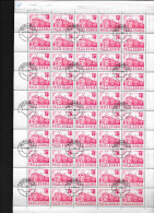 ROUMANIE  N° 2364 ( FEUILLE DE 50 TIMBRES OBLITERES ) - Feuilles Complètes Et Multiples