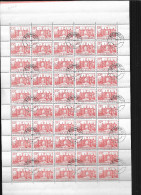 ROUMANIE  N° 2792 ( FEUILLE DE 50 TIMBRES OBLITERES ) - Full Sheets & Multiples