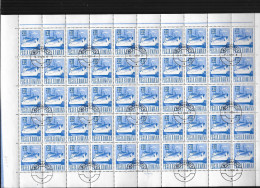 ROUMANIE  N° 2363 ( FEUILLE DE 50 TIMBRES OBLITERES ) - Fogli Completi