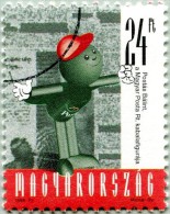 N° YT 3616 De 1998 - Hongrie - Gomme D'Origine (O-Oblitéré) - Le Postier Balint - Mascotte Au Sce De La Clientèle - Proofs & Reprints