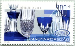 N° Yvert & Tellier 4365 - Hongrie (2009) - Oblitéré (Gomme D'Origine) - Cristallerie D'Ajka - Emblème - Proofs & Reprints