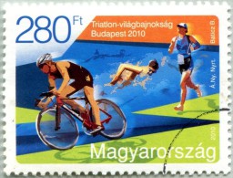 N° YT 4414 De 2010 - Hongrie - Gomme D'Origine (O-Oblitéré) - Triathlon à Budapest - Essais, épreuves & Réimpressions