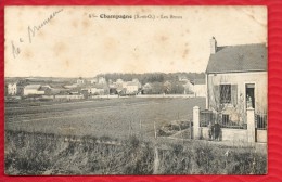 95 CHAMPAGNE LES BROUX - Pavillon En Premier Plan Avec Petite Animation - 1926 - R/V - Butry